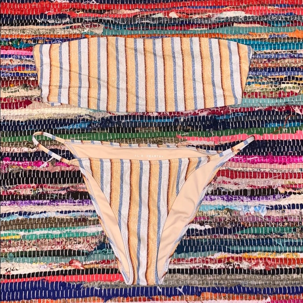 Striped pacsun bikini